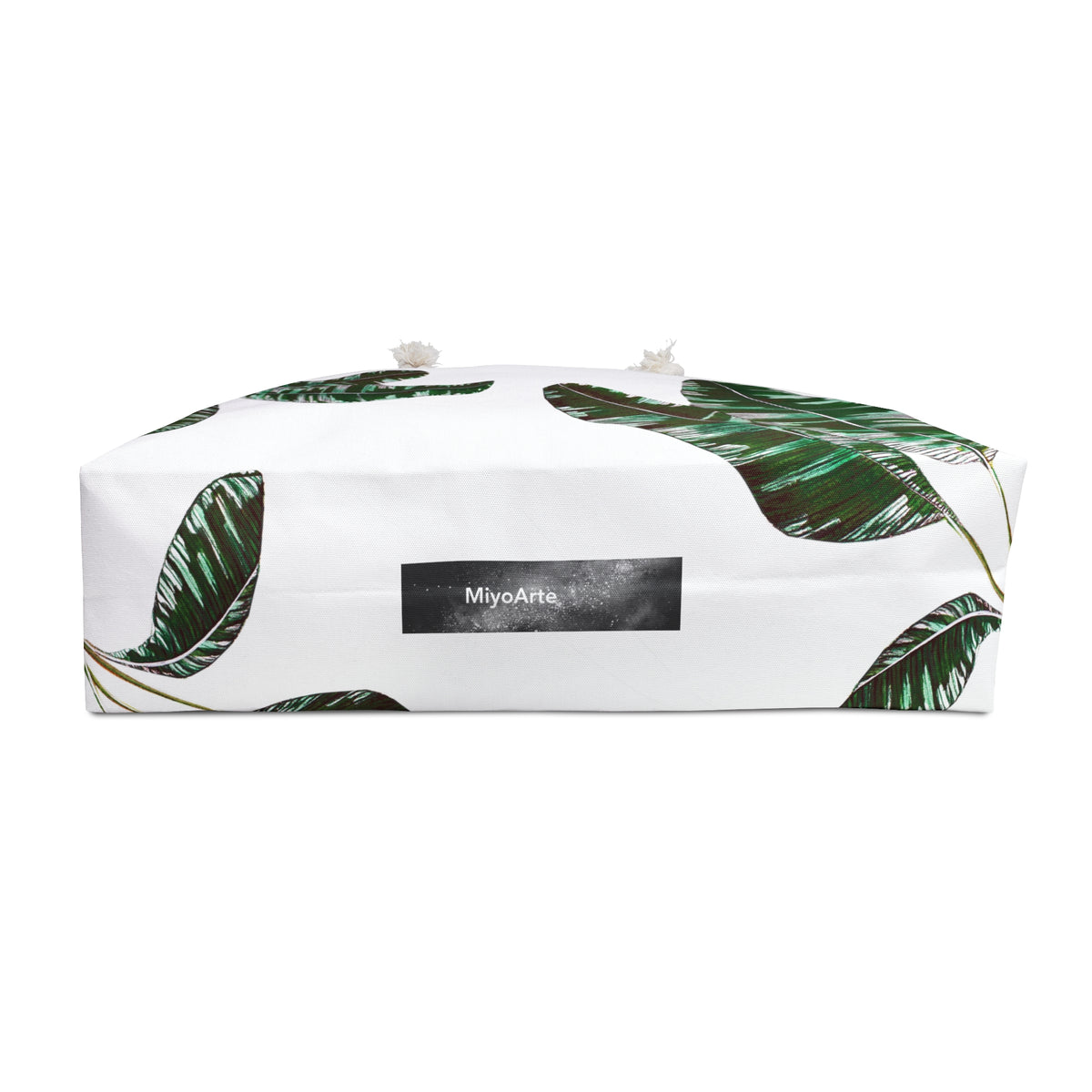 Bolso casual botánico verdes y negro en lona blanca "Colección BOTANICA CAMUFLAJE" .ENVIO A TODO EL MUNDO CONSULTE