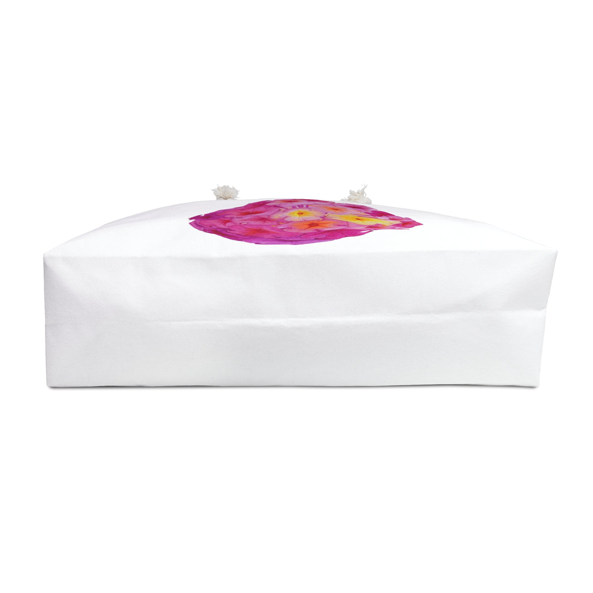 Bolso casual floreado fucsia lona blanca "colección mandala" ENVIO A TODO EL MUNDO