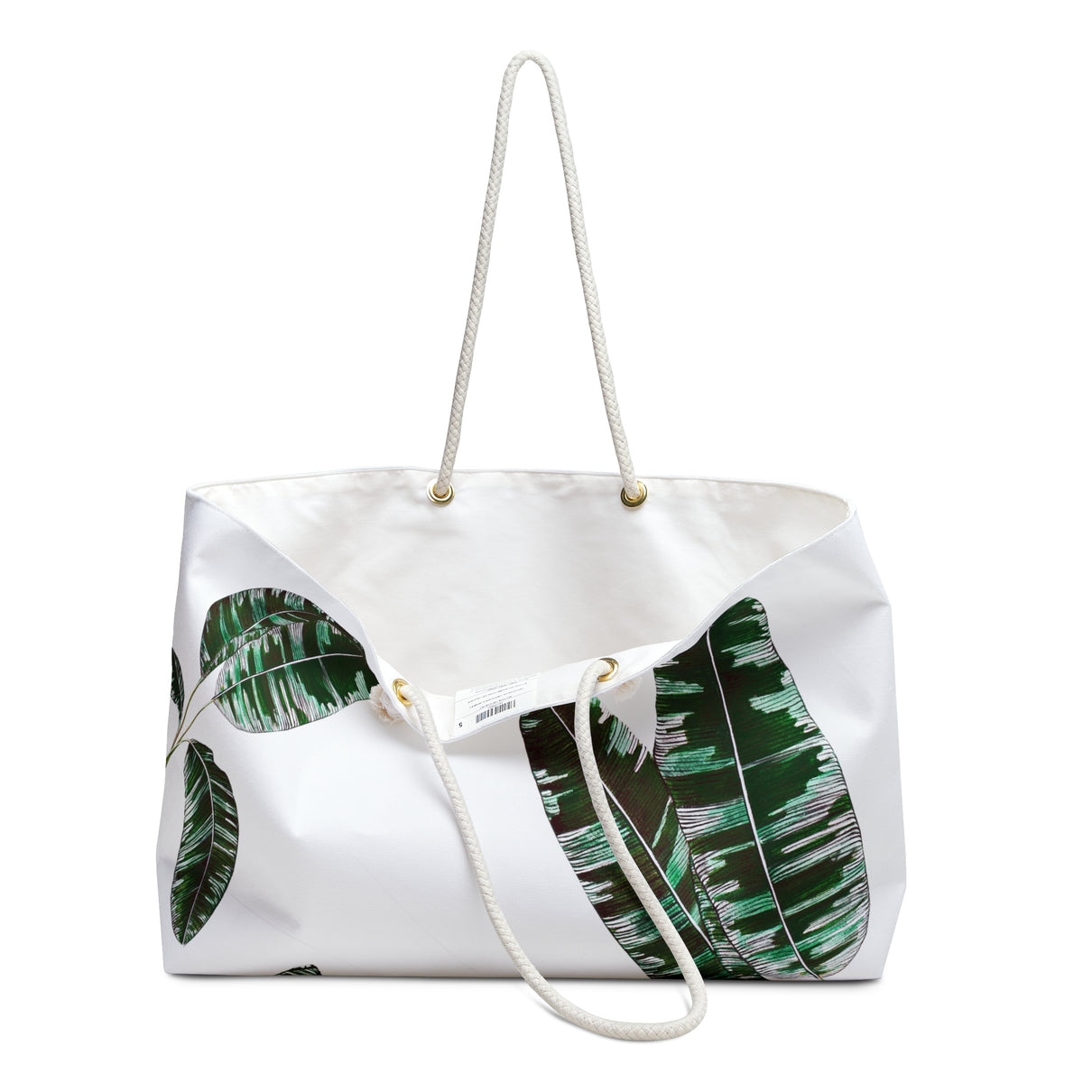 Bolso casual botánico verdes y negro en lona blanca "Colección BOTANICA CAMUFLAJE" .ENVIO A TODO EL MUNDO CONSULTE