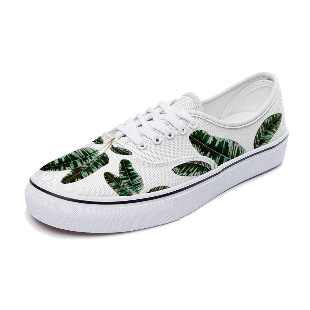 Zapatilla deportiva blanca diseño botanico ,estilo casual , sneakers, Unisex